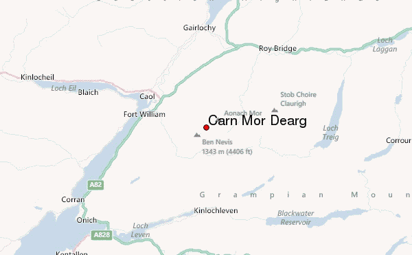 Càrn Mòr Dearg Location Map
