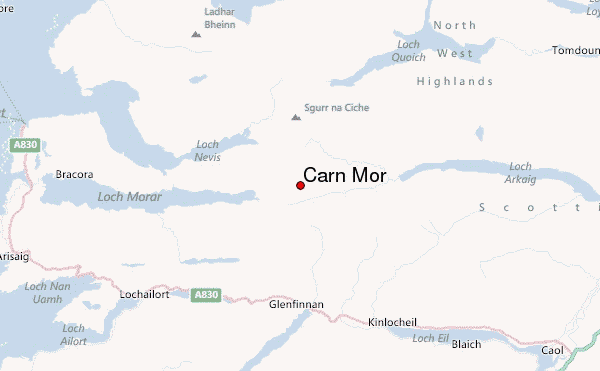 Carn Mòr Location Map