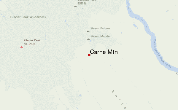 Carne Mtn Location Map