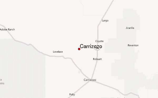 Carrizozo Location Map