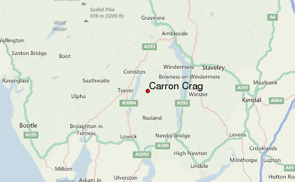 Carron Crag Location Map