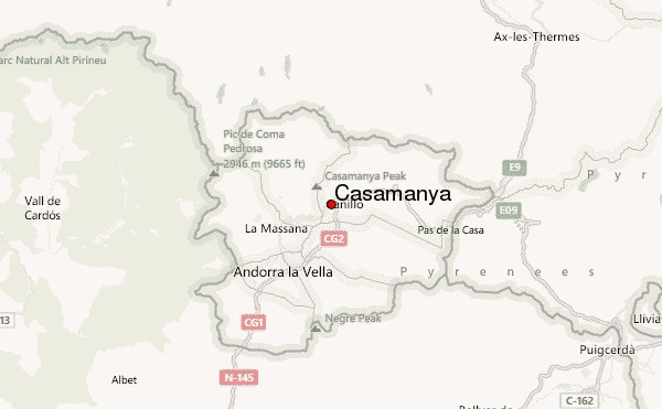 Casamanya Location Map