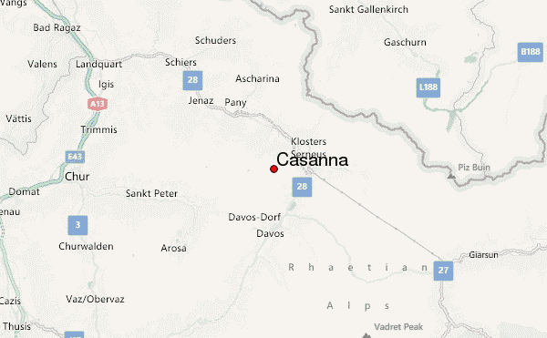 Casanna Location Map