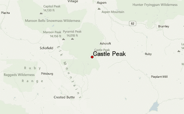 Castle Peak Location Map