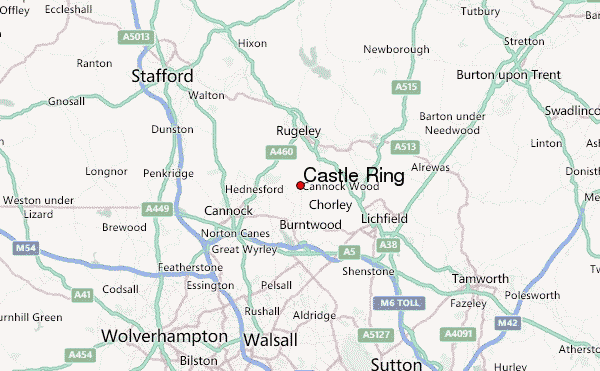 Castle Ring Location Map