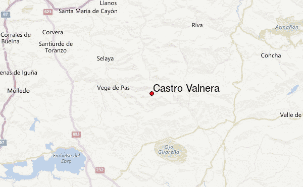 Castro Valnera Location Map
