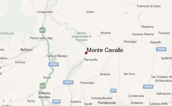 Monte Cavallo Location Map