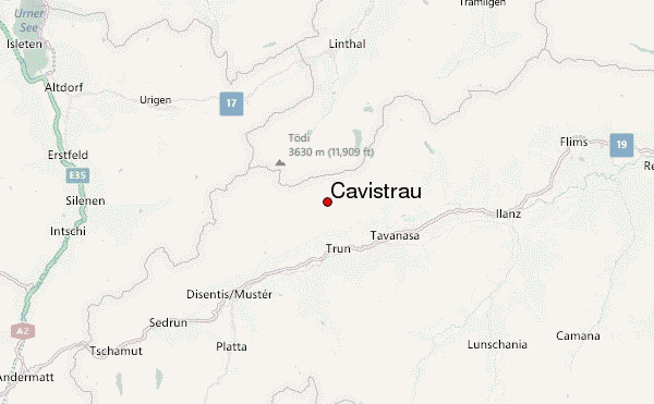 Cavistrau Location Map