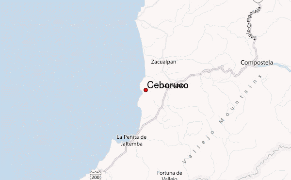 Ceboruco Location Map
