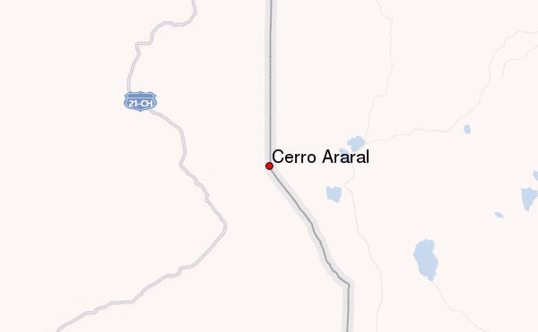 Cerro Araral Location Map