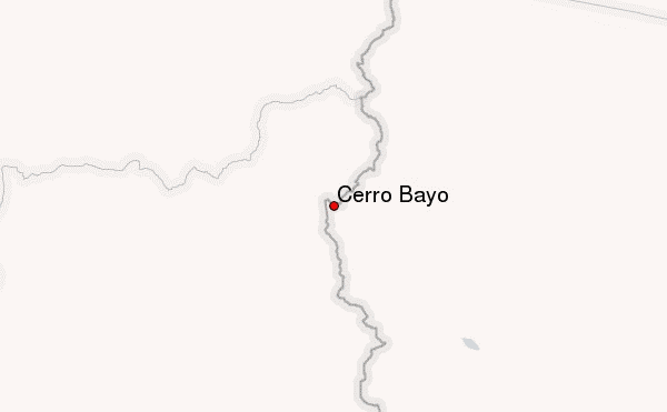 Cerro Bayo Location Map