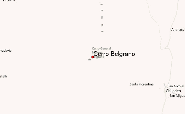 Cerro Belgrano Location Map