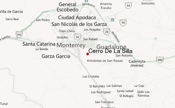 Cerro De La Silla Location Map
