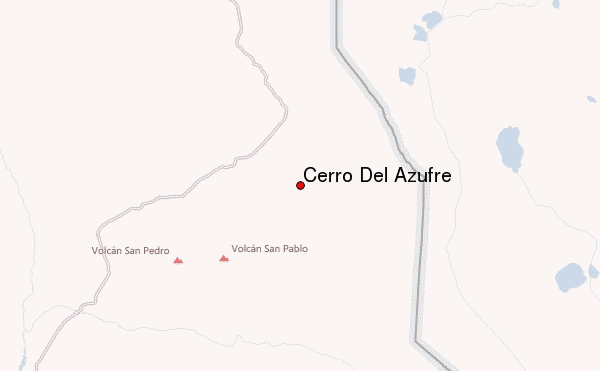 Cerro Del Azufre Location Map