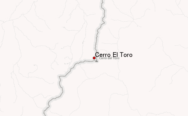 Cerro El Toro Location Map