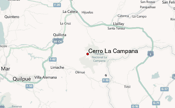 Cerro La Campana Location Map