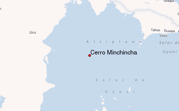 Cerro Minchincha Location Map