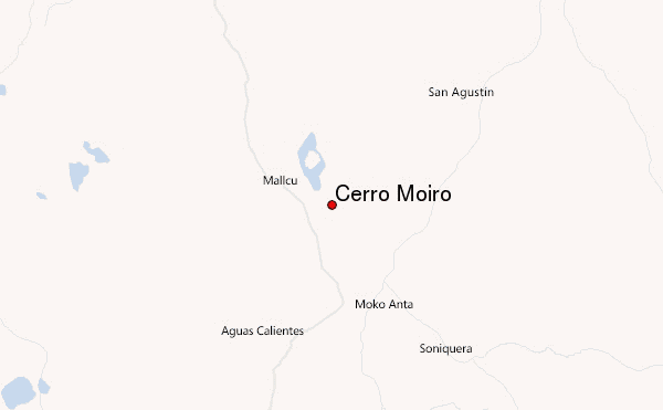 Cerro Moiro Location Map