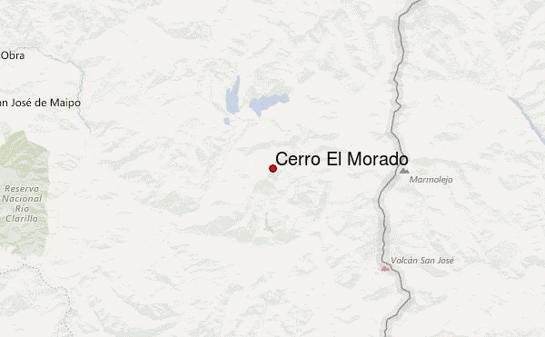 Cerro El Morado Location Map