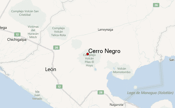 Cerro Negro Location Map