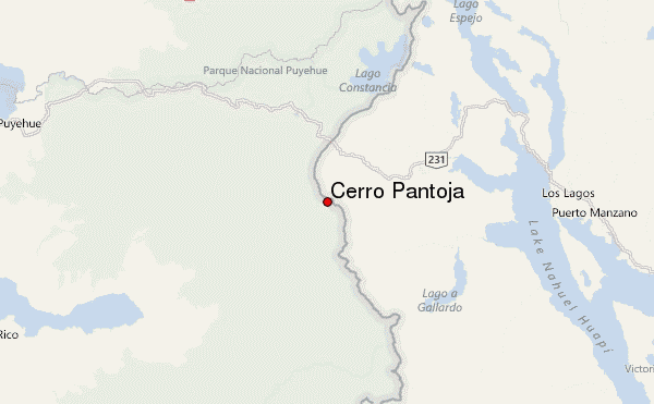 Cerro Pantoja Location Map