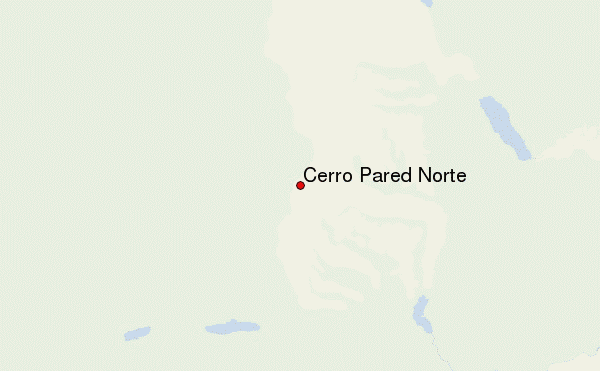 Cerro Pared Norte Location Map