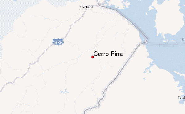 Cerro Pina Location Map