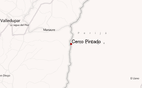 Cerro Pintado Location Map