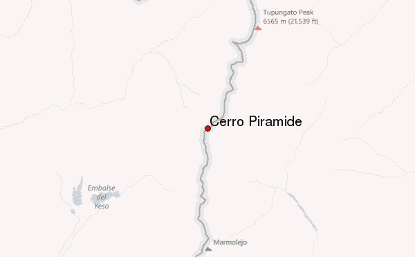 Cerro Piramide Location Map