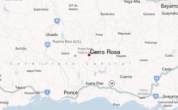 Cerro Rosa Location Map