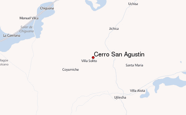 Cerro San Agustin Location Map