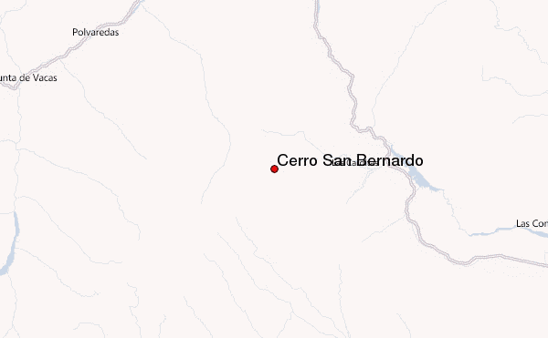 Cerro San Bernardo Location Map