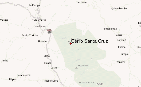 Cerro Santa Cruz Location Map