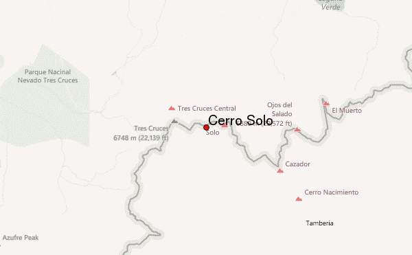 Cerro Solo Location Map