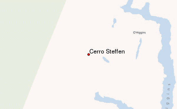 Cerro Steffen Location Map