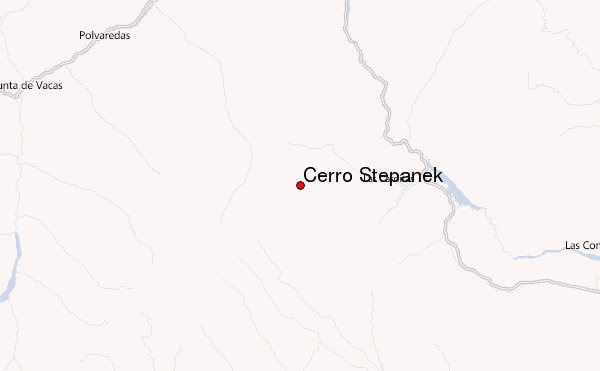Cerro Stepanek Location Map