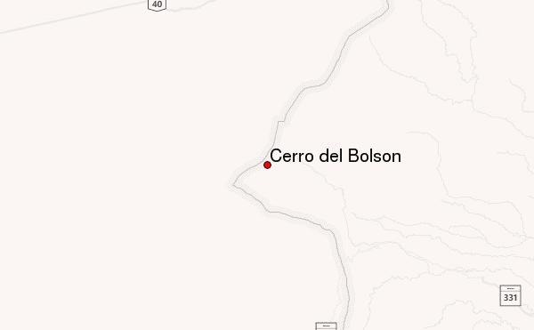 Cerro del Bolsón Location Map