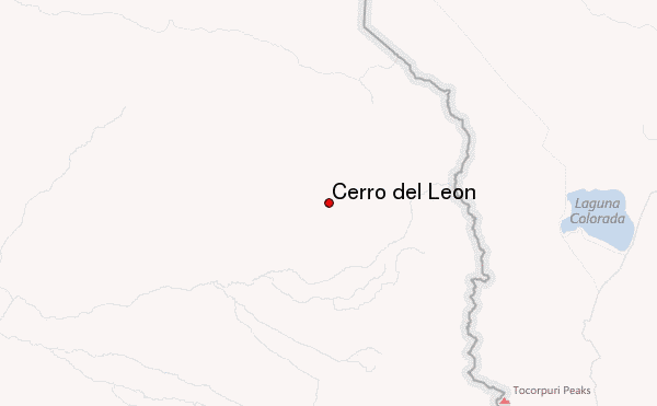 Cerro del León Location Map