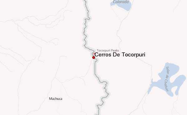 Cerros De Tocorpuri Location Map