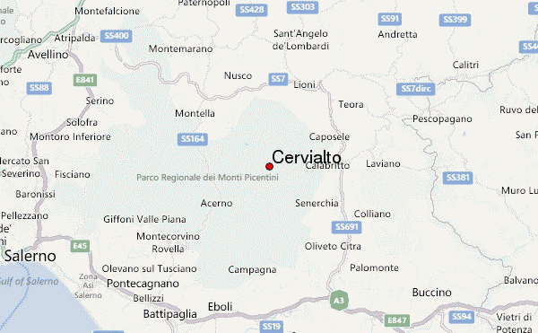 Cervialto Location Map