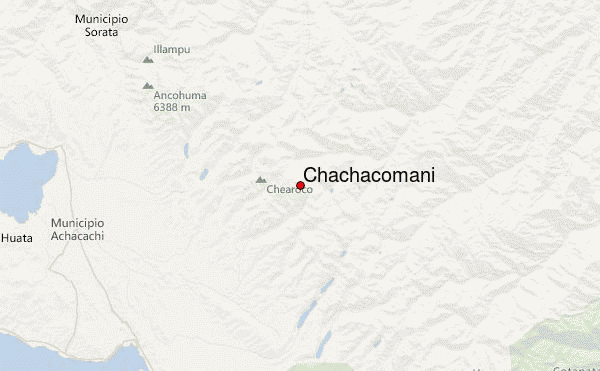 Chachacomani Location Map