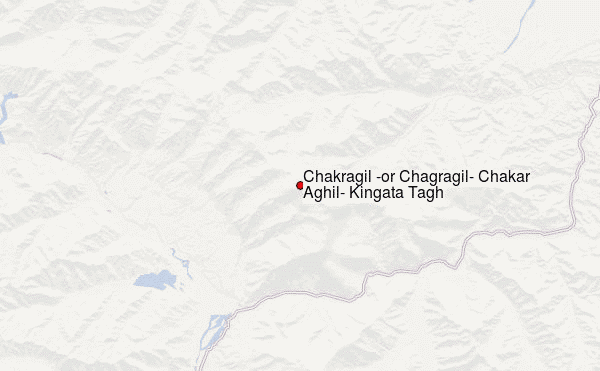 Chakragil (or Chagragil, Chakar Aghil, Kingata Tagh) Location Map