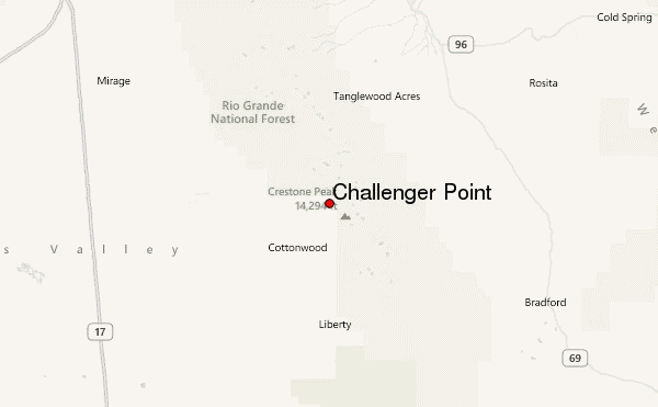 Challenger Point Location Map