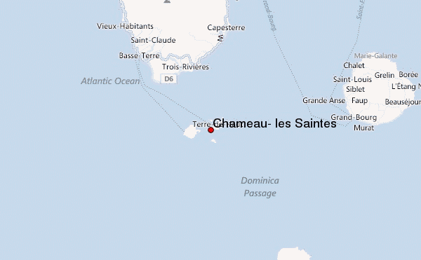 Chameau, les Saintes Location Map