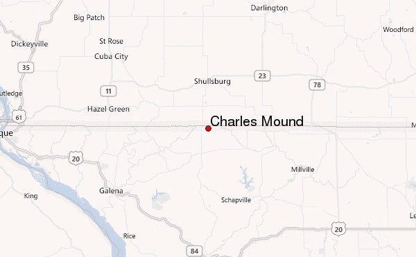 Charles Mound Location Map
