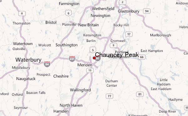 Chauncey Peak Location Map