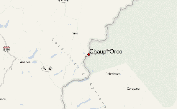 Chaupi Orco Location Map