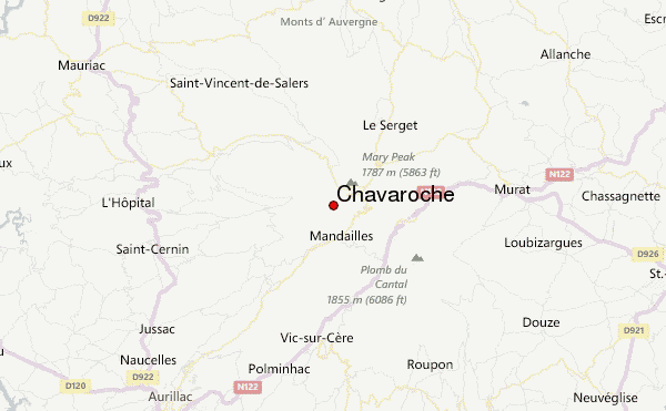 Chavaroche Location Map