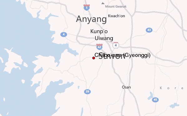 Chilbo-san (Gyeonggi) Location Map