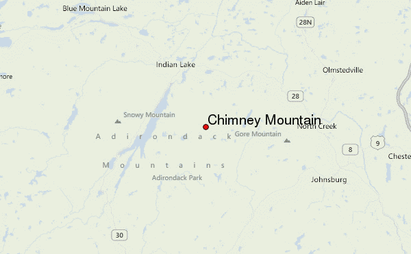 Chimney Mountain Location Map